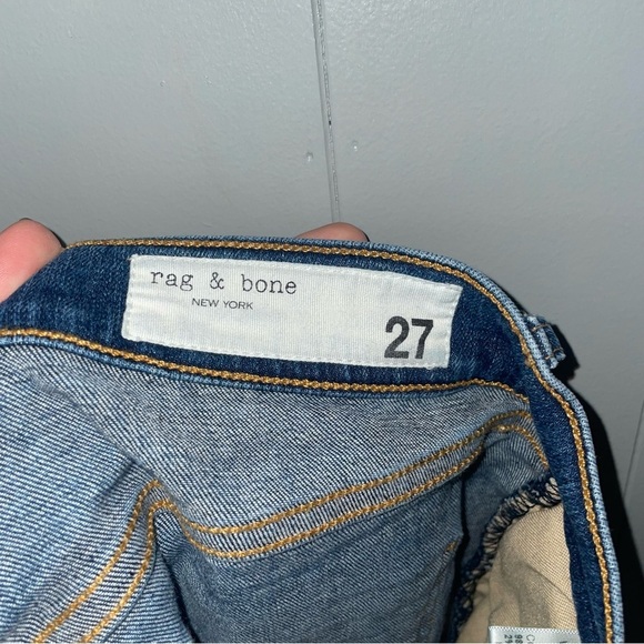 rag & bone High Rise Ankle Skinny Jeans in Manson Wash Size 27 - Picture 8 of 10